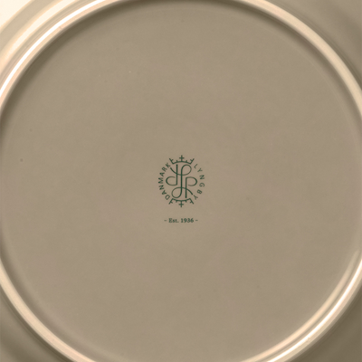 Lyngby Porcelæn Rhombe Earth frokosttallerken 23 cm clay