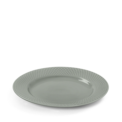 Lyngby Porcelæn Rhombe Earth frokosttallerken 21 cm moss
