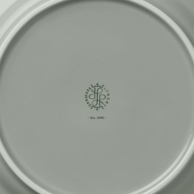 Lyngby Porcelæn Rhombe Earth frokosttallerken 21 cm moss