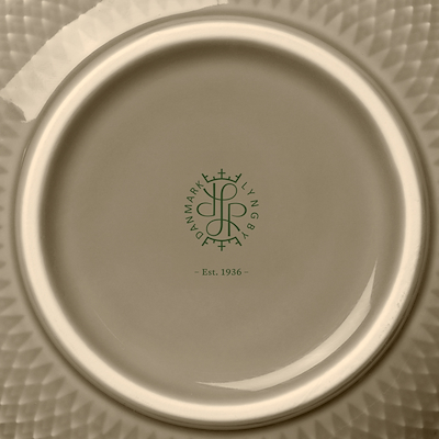 Lyngby Porcelæn Rhombe Earth skål 15,5 cm clay