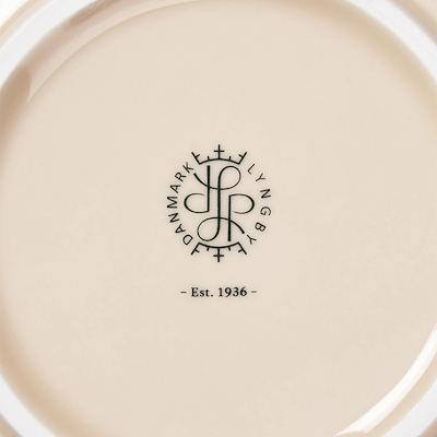 Lyngby Porcelæn Rhombe Earth skål 13 cm marble