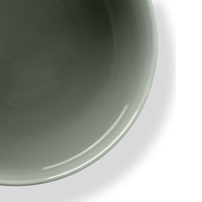 Lyngby Porcelæn Rhombe Earth skål 13 cm moss