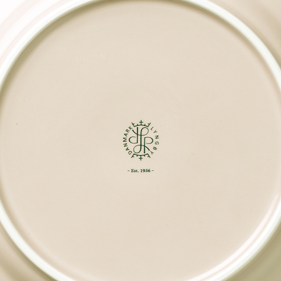 Lyngby Porcelæn Rhombe Earth middagstallerken marble 2 stk. Ø27 cm