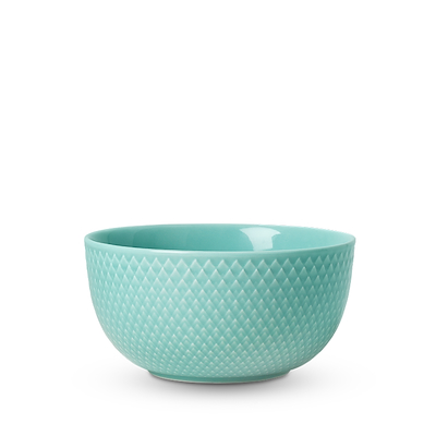 Lyngby Porcelæn Rhombe Color skål aqua 13 cm