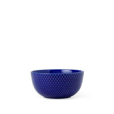 Lyngby Porcelæn Rhombe Color skål mørkblå 13 cm