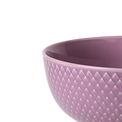 Lyngby Porcelæn Rhombe Color skål lilla Ø15,5 cm