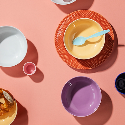 Lyngby Porcelæn Rhombe Color skål sand Ø15,5 cm