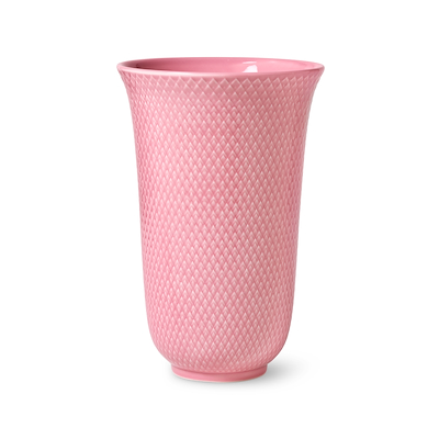 Lyngby Porcelæn Rhombe Color vase rosa 20 cm