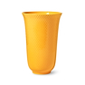 Lyngby Porcelæn Rhombe Color vase gul 20 cm