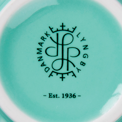 Lyngby Porcelæn Rhombe Color vase aqua H 15 cm