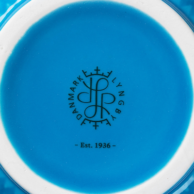 Lyngby Porcelæn Rhombe Color vase blå H20 cm