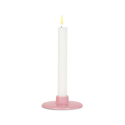 Lyngby Porcelæn Rhombe Color lysestage rosa