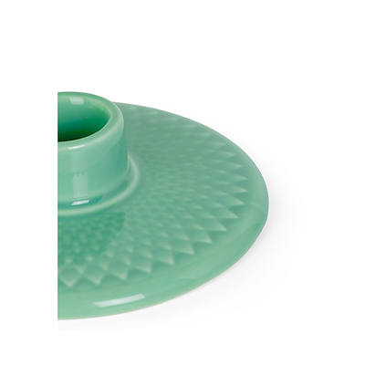 Lyngby Porcelæn Rhombe Color H3 kronelysestage grøn