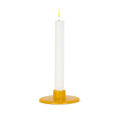 Lyngby Porcelæn Rhombe Color kronelysestage gul