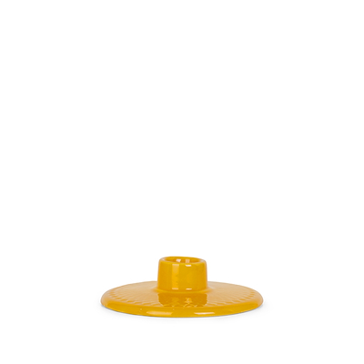 Lyngby Porcelæn Rhombe Color kronelysestage gul