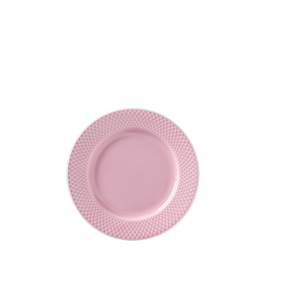 Lyngby Porcelæn Rhombe Color tallerken rosa 21 cm 