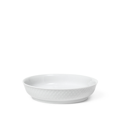 Lyngby Porcelæn Rhombe tallerken hvid 16 cm