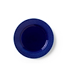 Lyngby Porcelæn Rhombe Color flad tallerken mørk blå 23 cm
