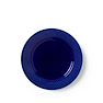 Lyngby Porcelæn Rhombe Color flad tallerken mørk blå 23 cm