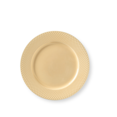 Lyngby Porcelæn Rhombe Color tallerken sand 27 cm