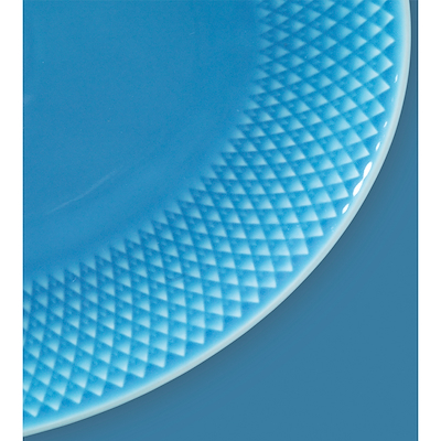 Lyngby Porcelæn Rhombe Color serveringsfad blå 28,5 cm
