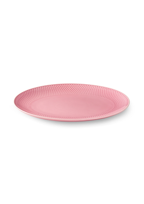 Lyngby Porcelæn Rhombe Color fad rosa 28,5 cm