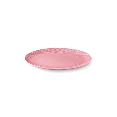 Lyngby Porcelæn Rhombe Color fad rosa 28,5 cm
