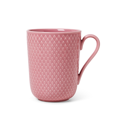 Lyngby Porcelæn Rhombe Color Krus Med Hank Rosa 33 cl