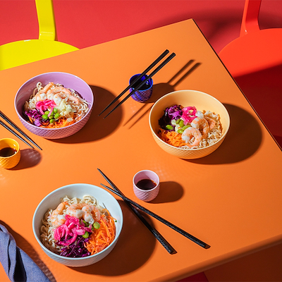 Lyngby Porcelæn Rhombe Color æggebæger blå