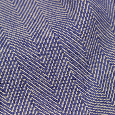 Lyngby Porcelæn Herringbone dug blå 150x320 cm