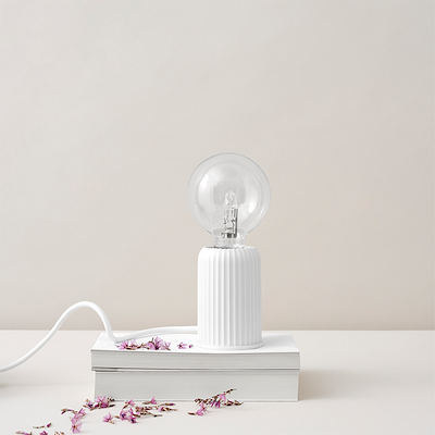 Lyngby Porcelæn Bordlampe Fitting #3 hvid