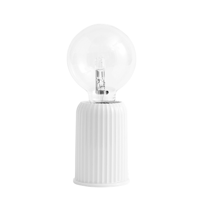 Lyngby Porcelæn Fitting #3 bordlampe hvid 10,7 cm