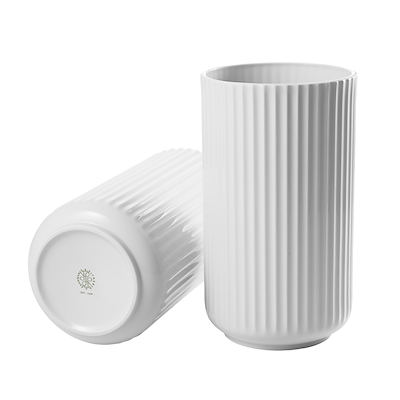 Lyngby Porcelæn vase hvid H25 cm