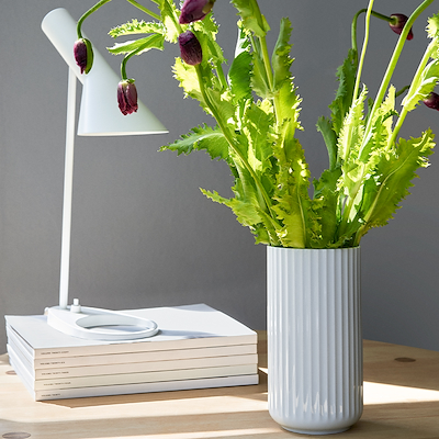 Lyngby Porcelæn Vase 20 cm Hvid