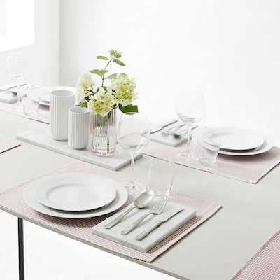 Lyngby Porcelæn Rhombe dyb tallerken 23 cm