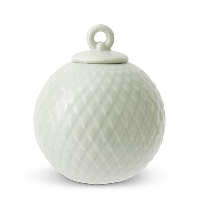 Lyngby Porcelæn Rhombe kugle soft grøn