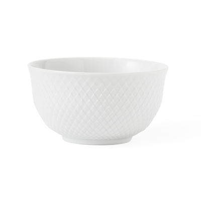 Lyngby Porcelæn Rhombe skål hvid 11 cm