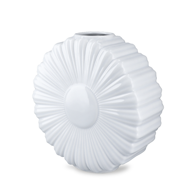 Lyngby Porcelæn Flower marguerit vase hvid H21 cm