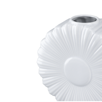 Lyngby Porcelæn Flower marguerit vase hvid H21 cm