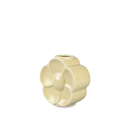 Lyngby Porcelæn Flower smørblomst vase sand H 11,5 cm
