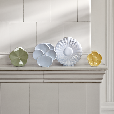 Lyngby Porcelæn Flower smørblomst vase sand H 11,5 cm