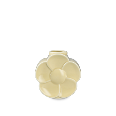 Lyngby Porcelæn Flower smørblomst vase sand H 11,5 cm