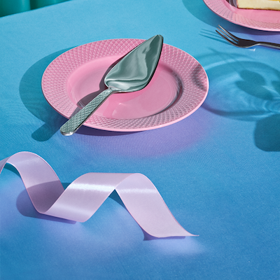 Lyngby Porcelæn Rhombe kagespade stål 25,5 cm