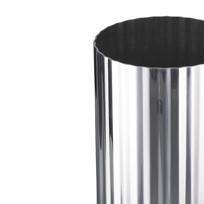 Lyngby vase rustfrit stål H 15,5 cm