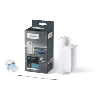 Siemens fuldautomatisk espresso/ kaffemaskine EQ500 TP507R04 + plejepakke