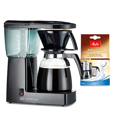 Melitta kaffemaskine Excellent grande 3.0 sort + afkalker