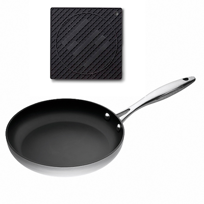 Scanpan CTX Stegepande I Omslag Ø28 cm + Stratanium Bordskåner