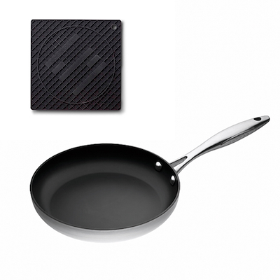 Scanpan CTX Stegepande 28 cm + Stratanium Bordskåner