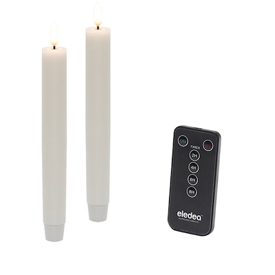 Eledea LED kronelys 2 stk. + fjernbetjening