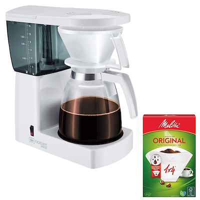 Melitta Excellent Grande 3.0 Kaffemaskine Hvid + Kaffefilter